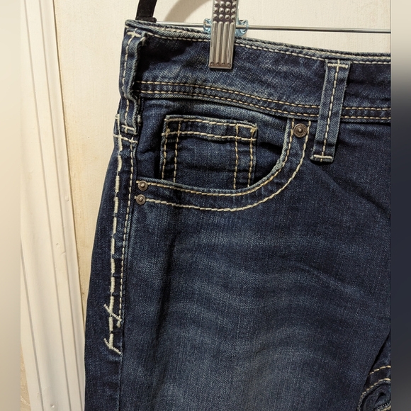 Silver Jeans Co. Size 10 Suki Boot cut Dark Blue Jeans - Picture 2 of 9